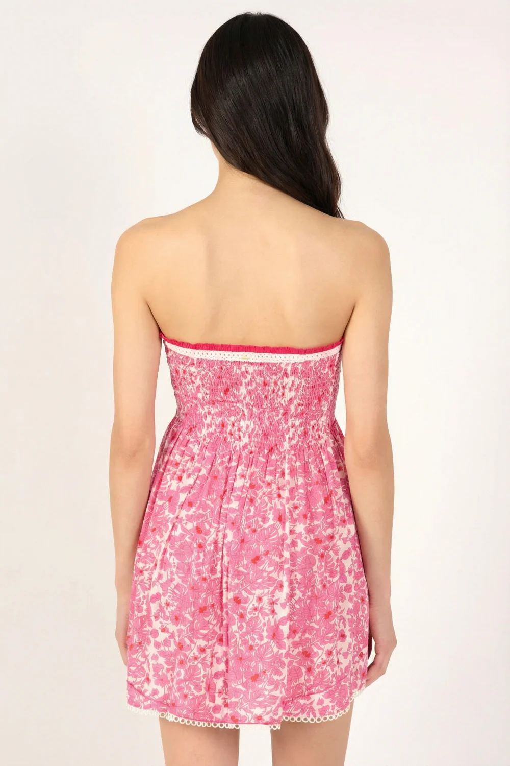 Bandeau Dress Claire - Pink Aquaflora - Image 5