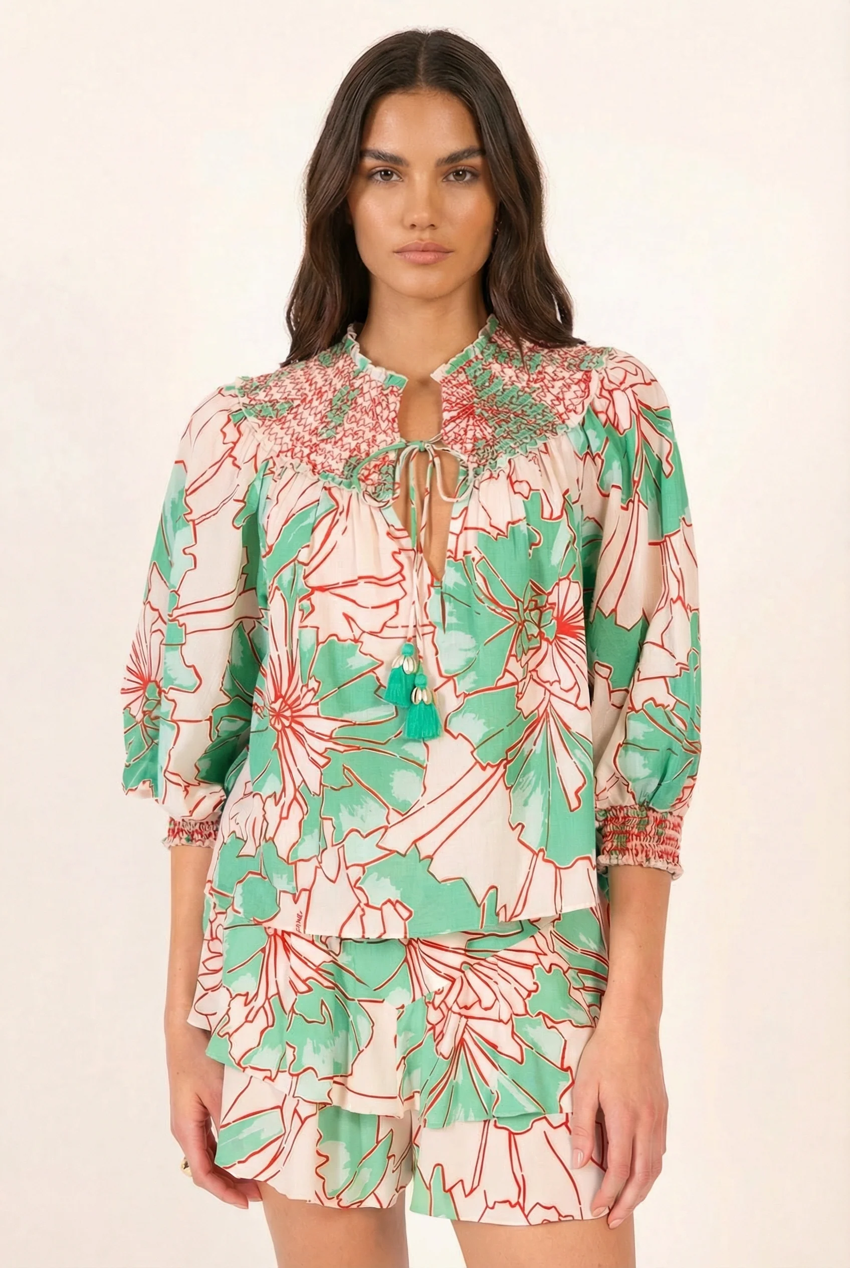 Blouse Ysee - Green Petal