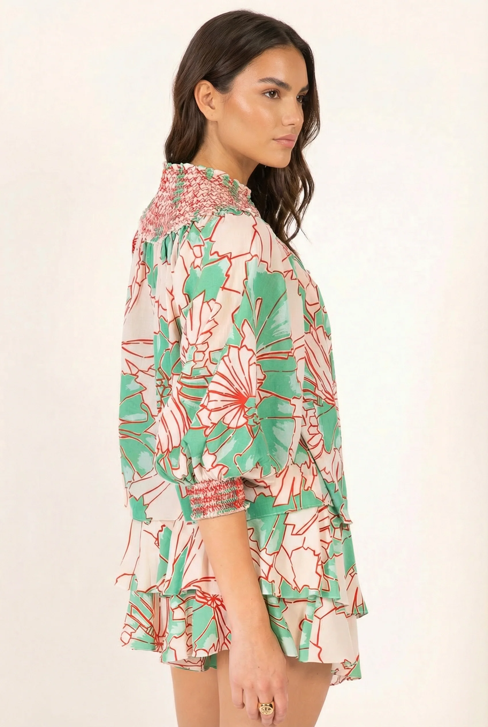 Blouse Ysee - Green Petal - Image 2