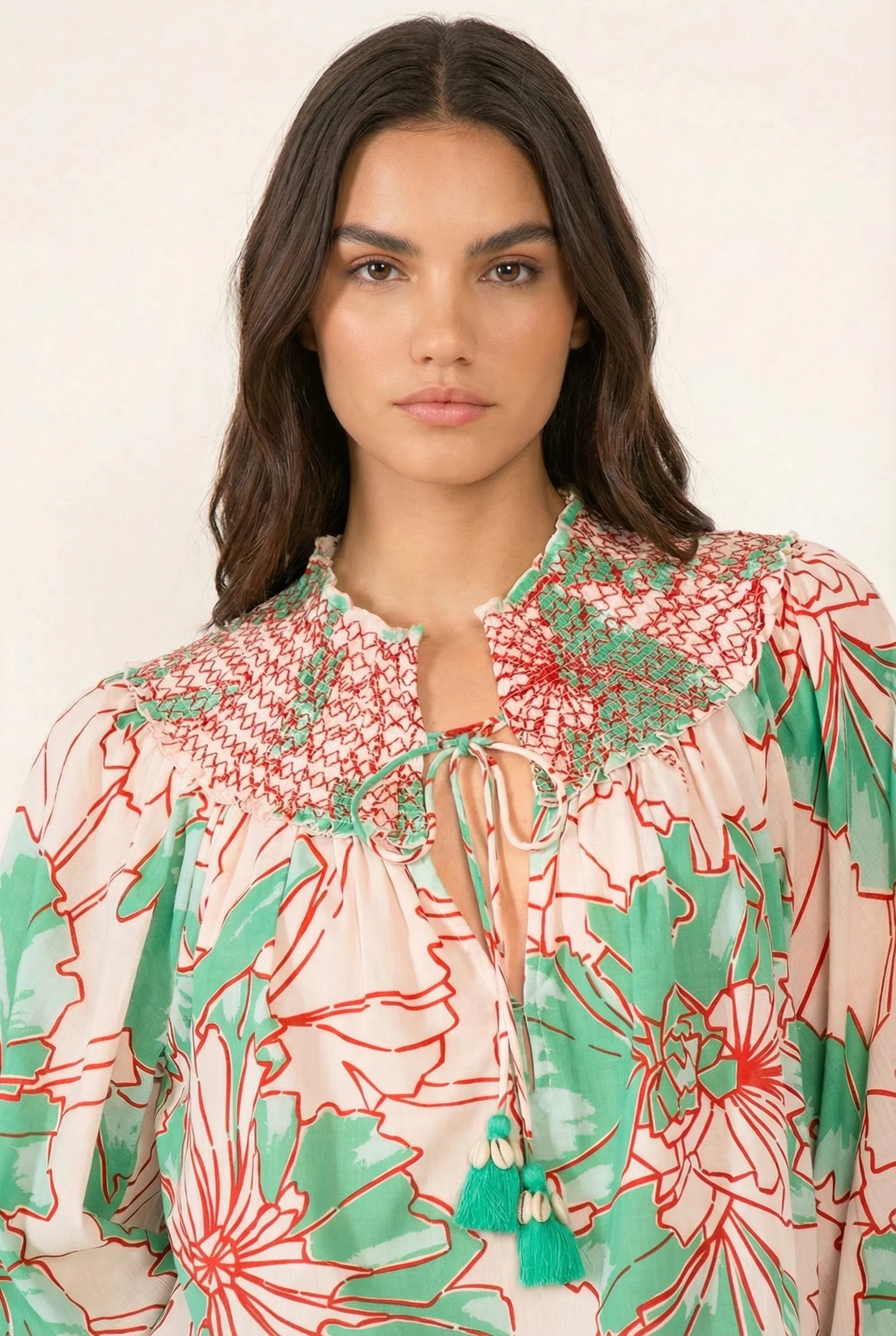 Blouse Ysee - Green Petal - Image 3