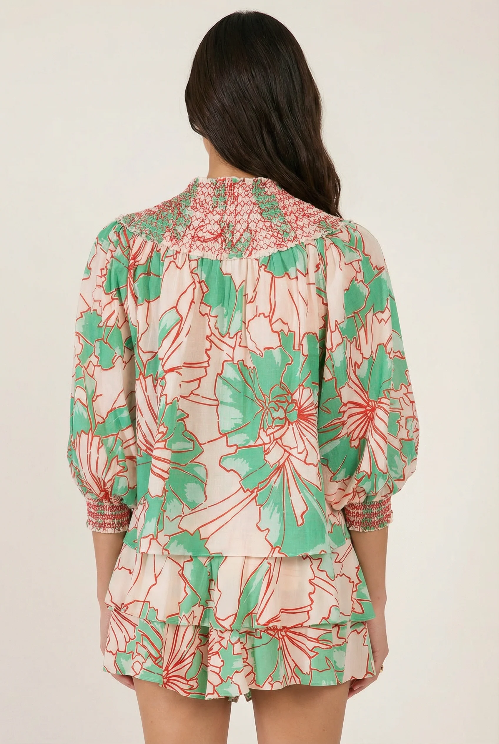 Blouse Ysee - Green Petal - Image 4