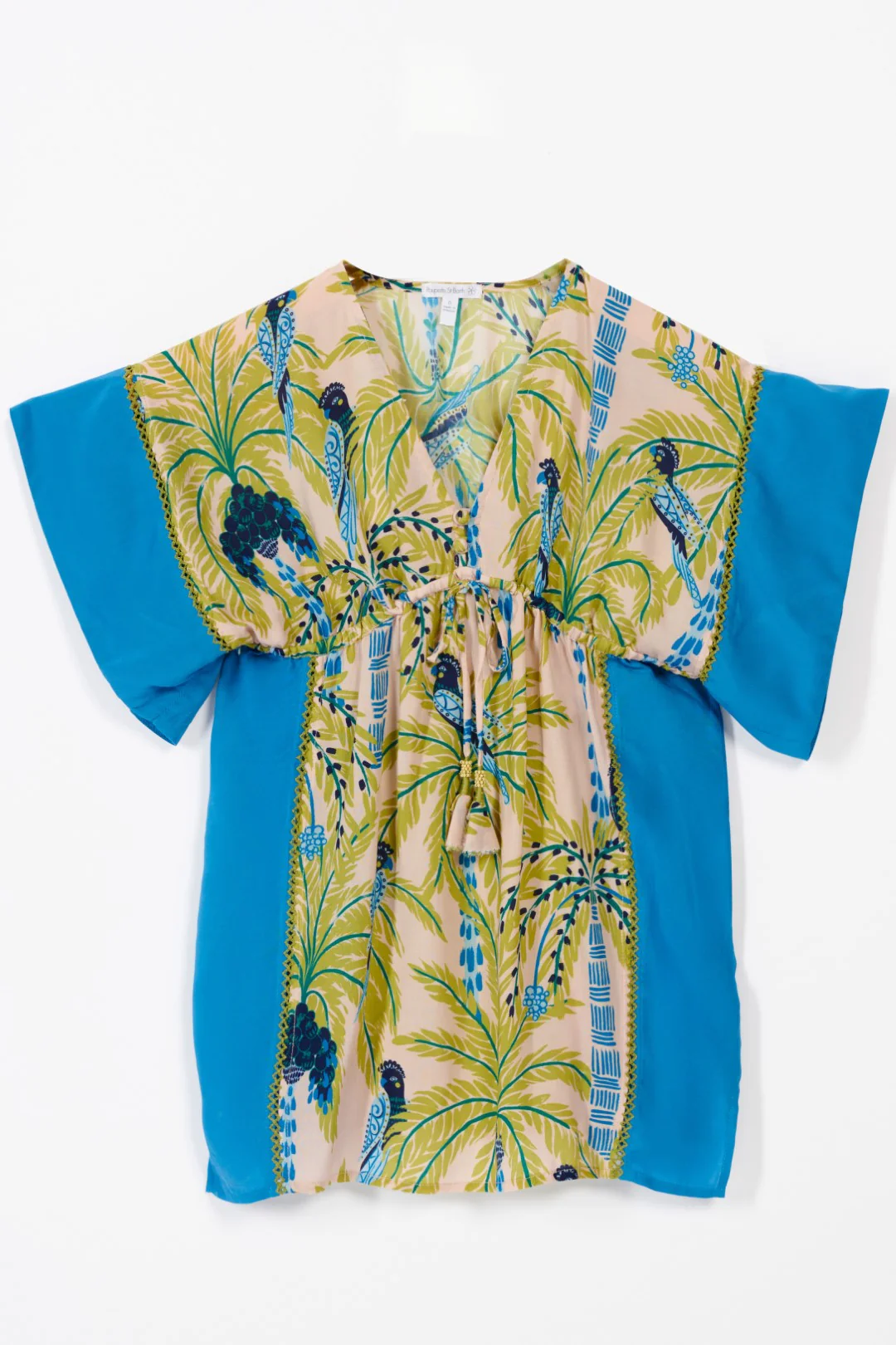 Kaftan Amaya for girls - Green Mini Palmrott - Image 2