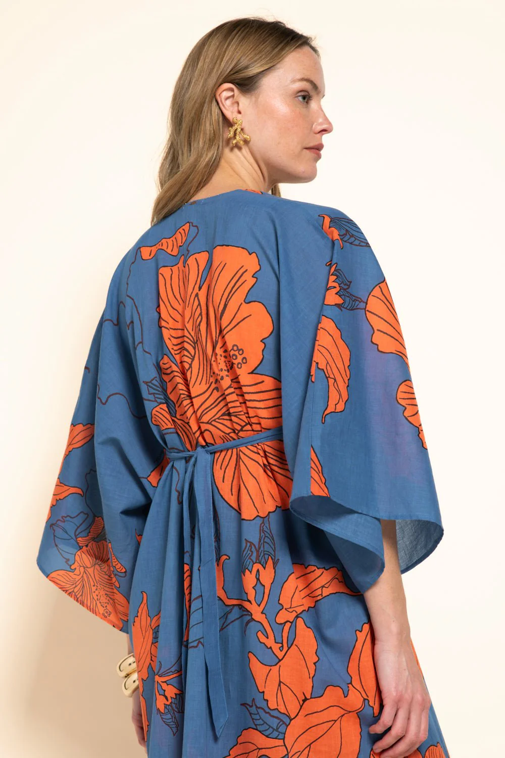 Kaftan Sol - Blue Hibiscus - Image 5