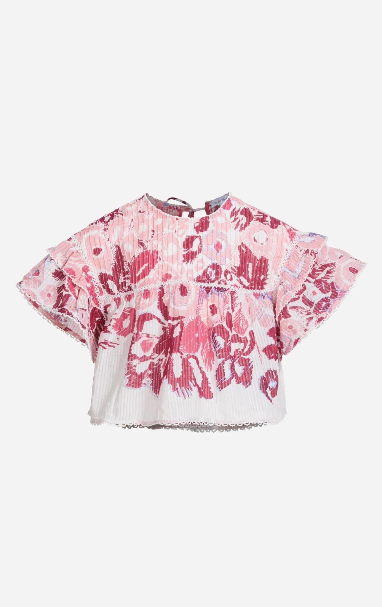 Blouse Chantal for girls - Pink Pencilleo