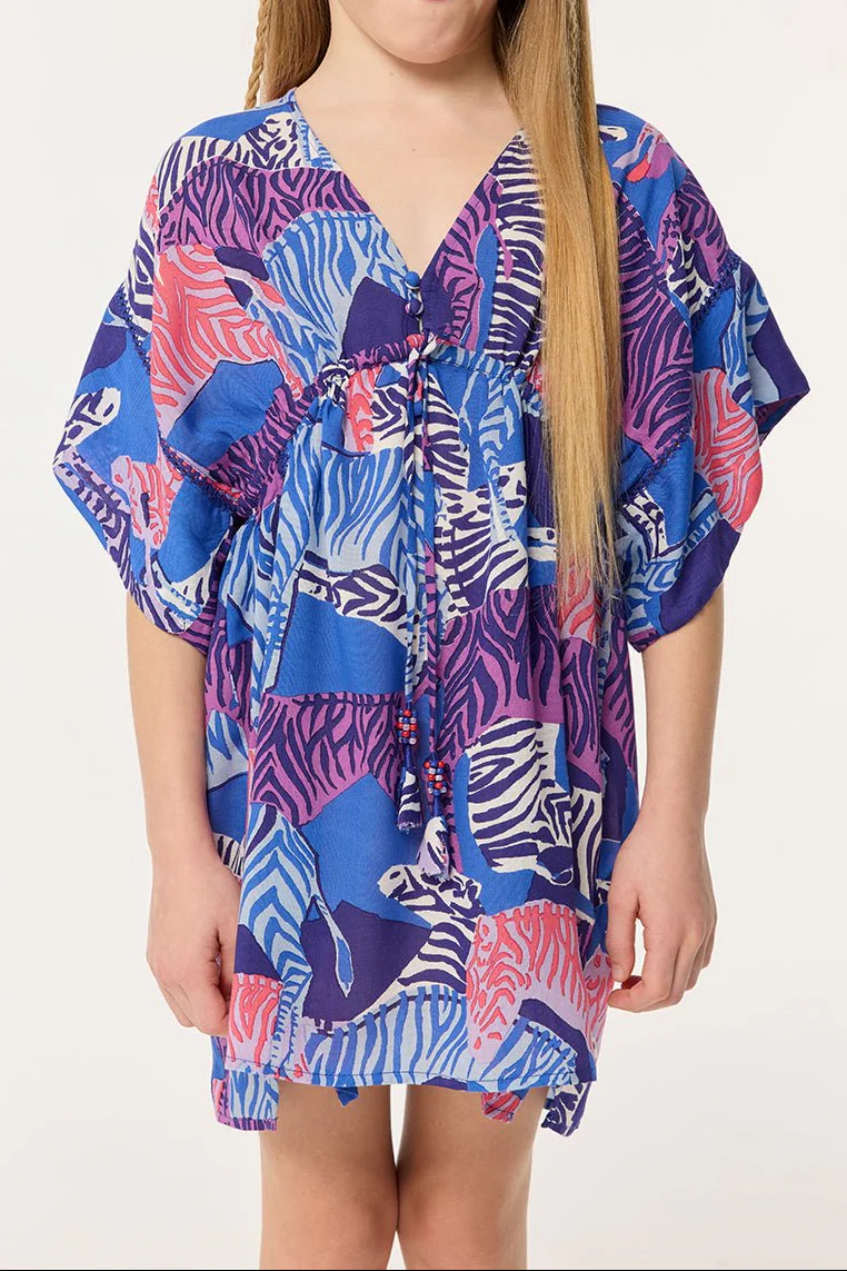 Kaftan Amaya for girls - Blue Ashanti