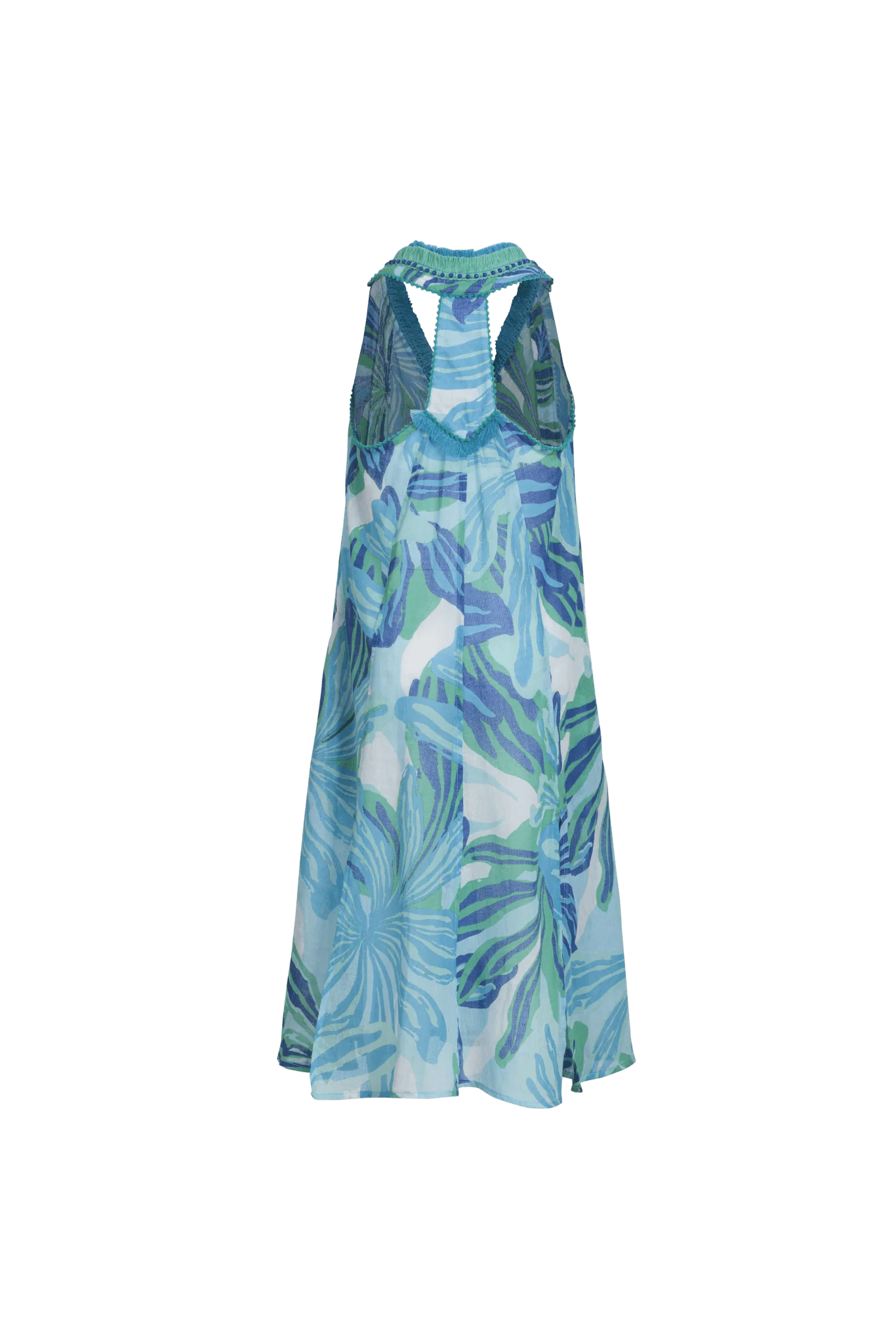 Long Dress Nava for girls - Blue Seaweed