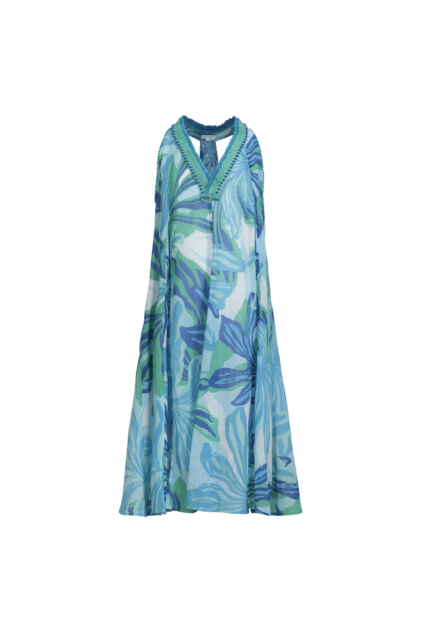 Long Dress Nava for girls - Blue Seaweed - Image 2