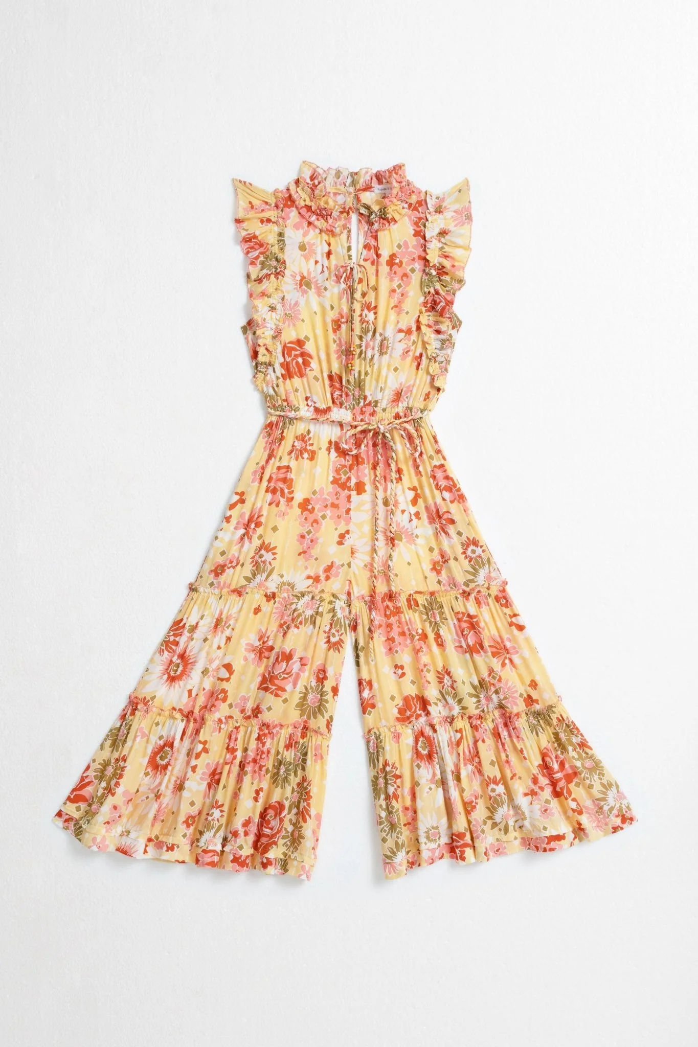 Kids Long Jumpsuit Belene - Yellow 90'S