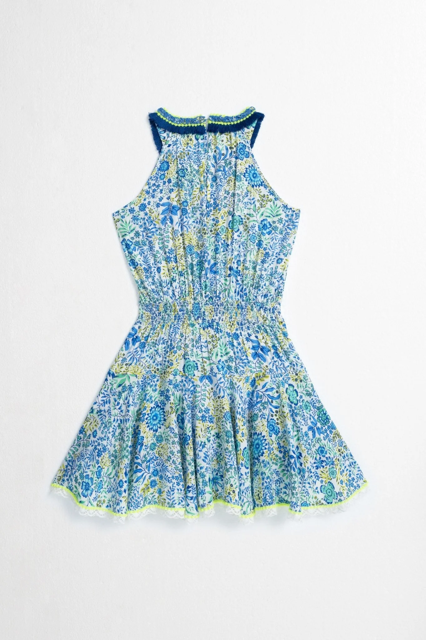 Kids Mini Dress Agathe - White Blue Nature - Image 2