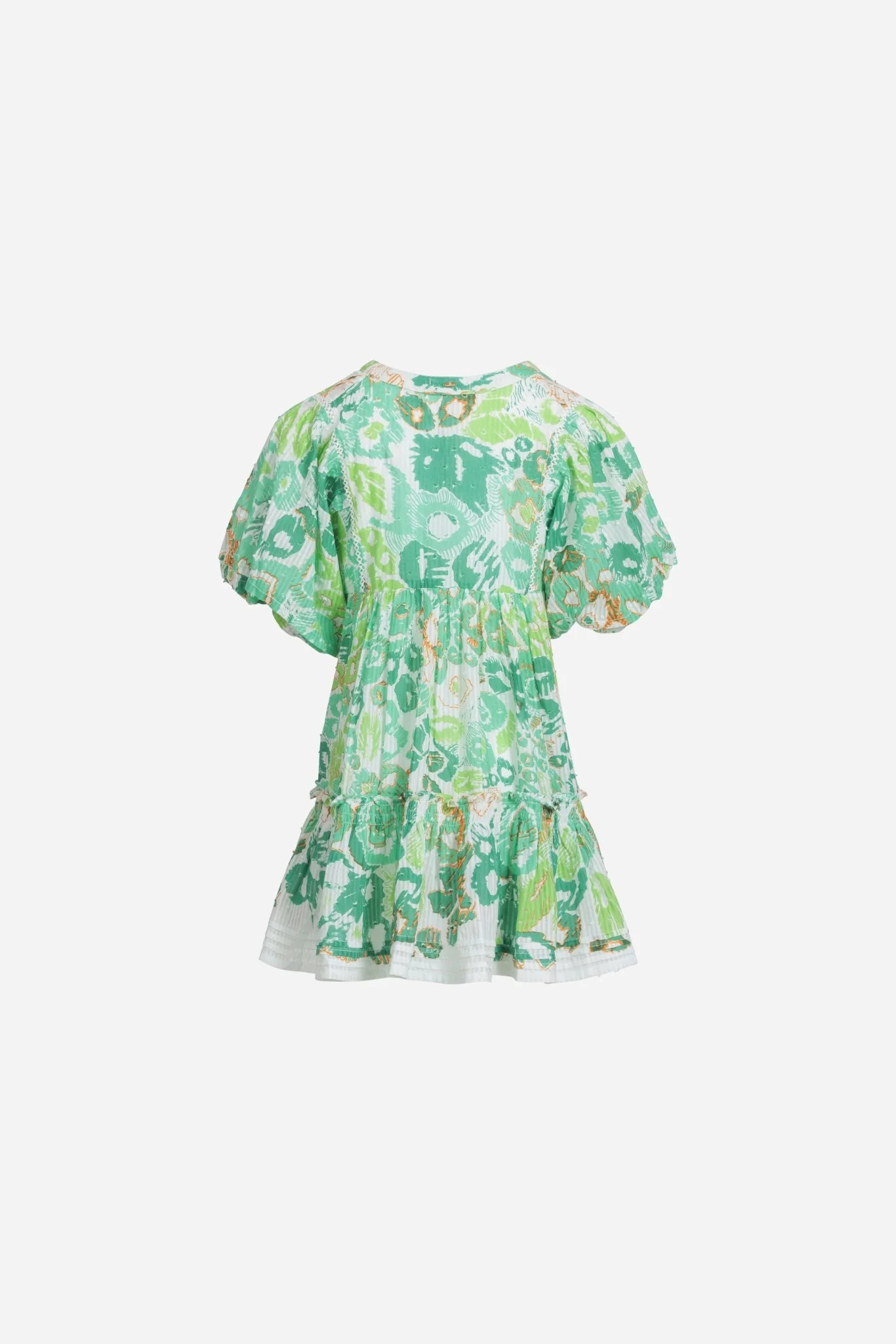 Mini Dress Aria for girls - Green Pencilleo - Image 2