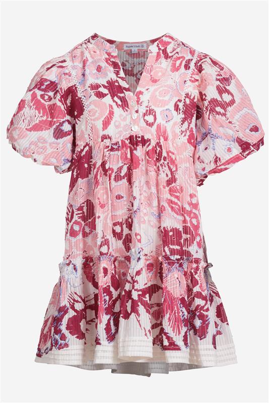 Mini Dress Aria for girls - Pink Pencilleo