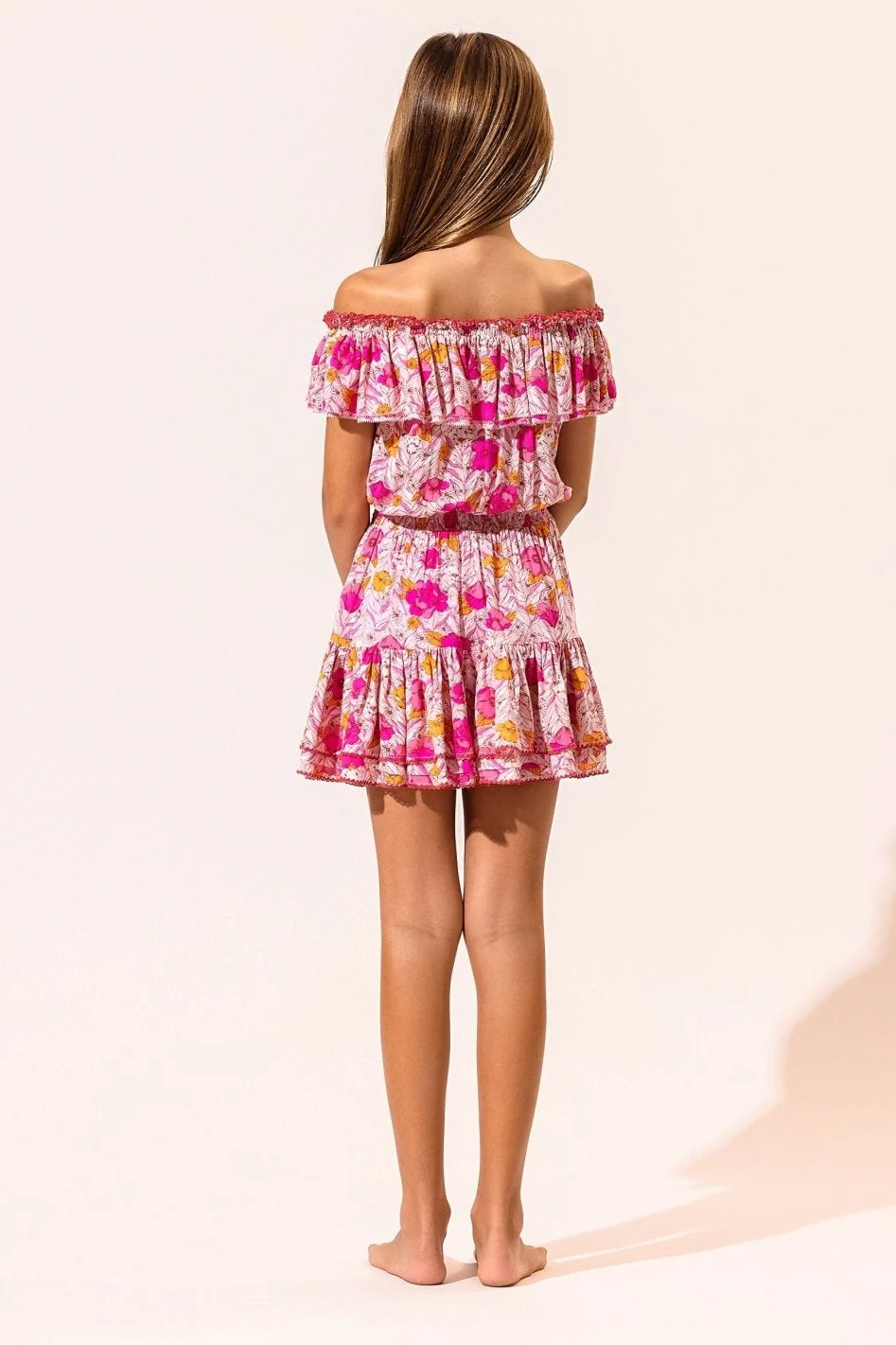Kids Mini Dress Bella - Pink Petunia - Image 5