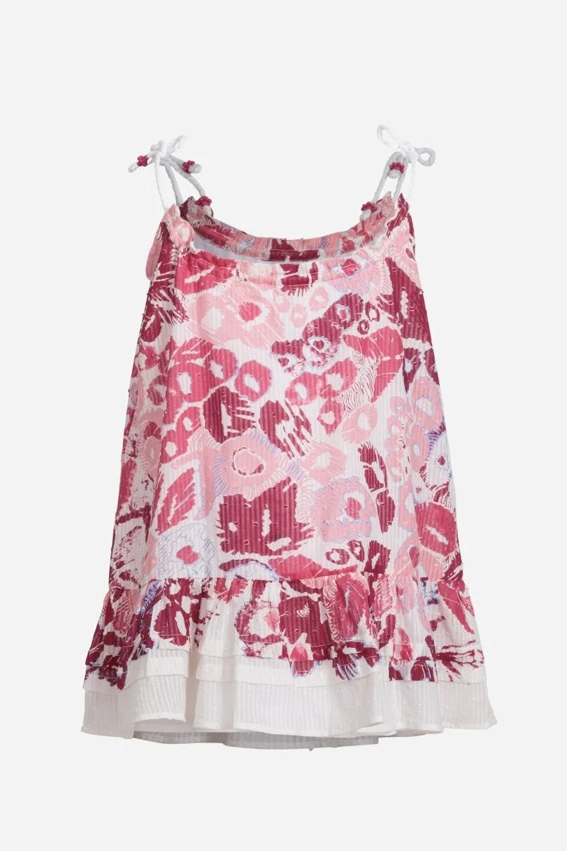 Mini Dress Billie for girls - Pink Pencilleo - Image 2