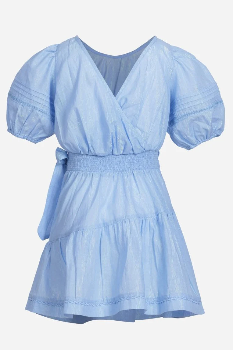 Mini Dress Chantal for girls - Light Blue - Image 2