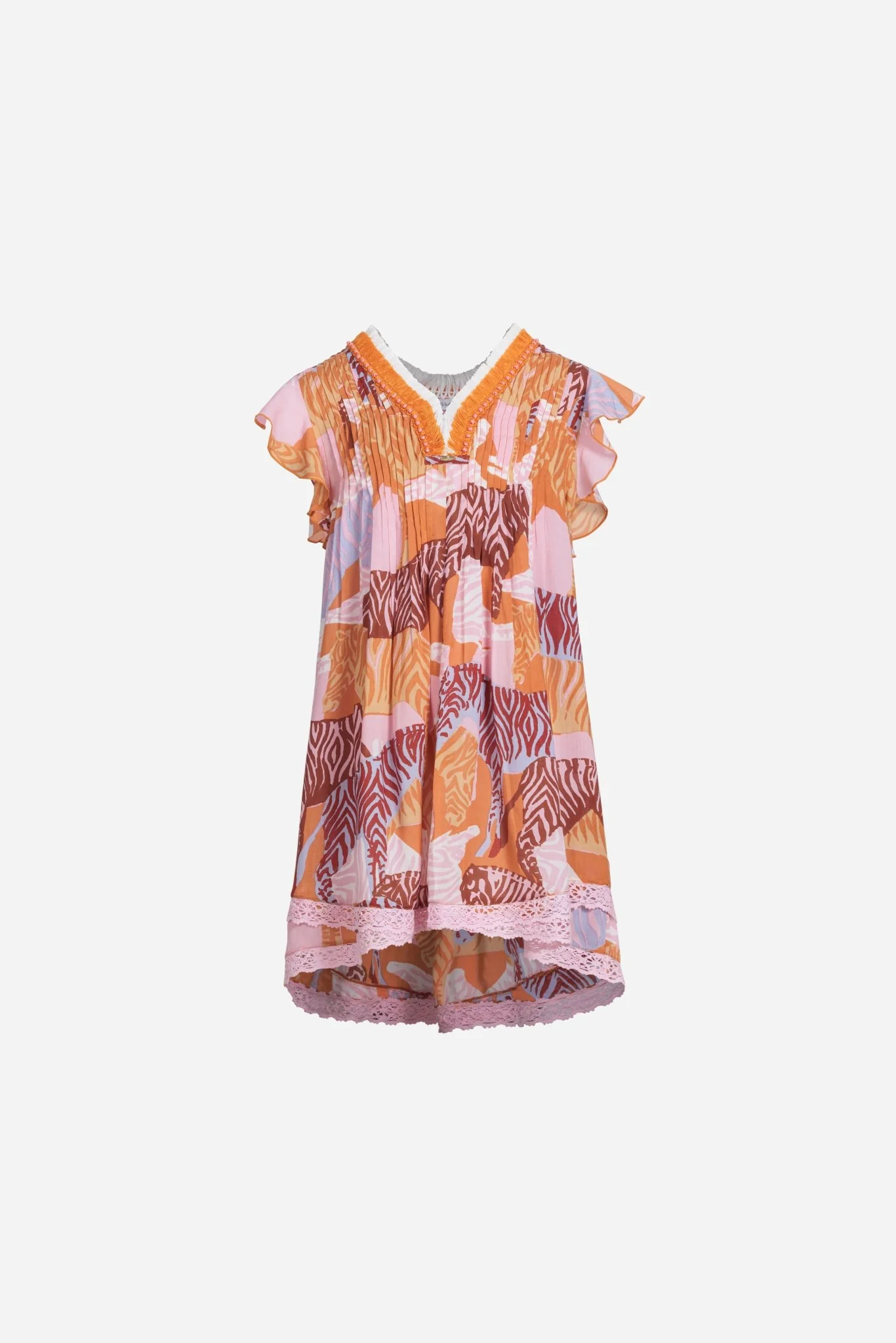 Mini Dress Sasha for girls - Pink Ashanti