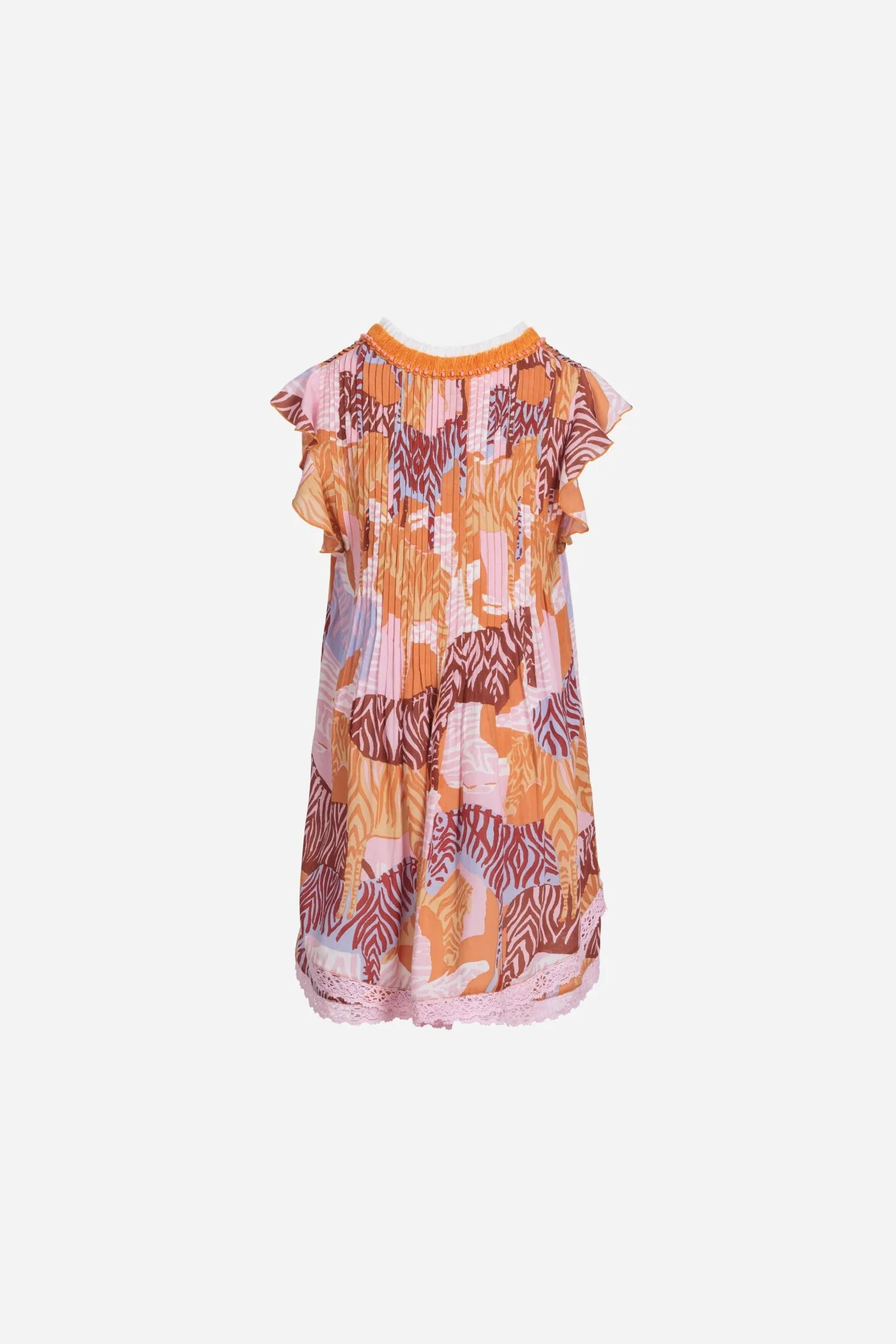 Mini Dress Sasha for girls - Pink Ashanti - Image 2