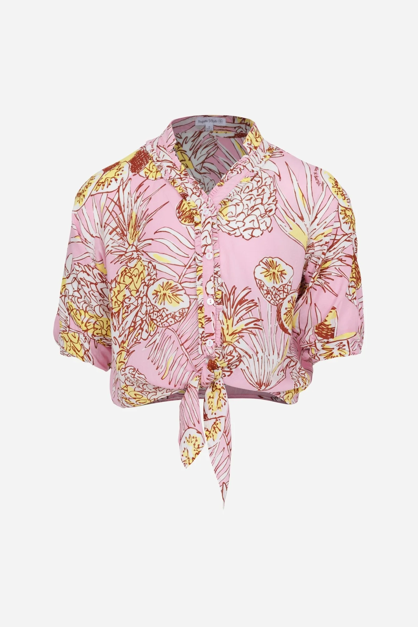 Shirt Azia for girls - Pink Karibia
