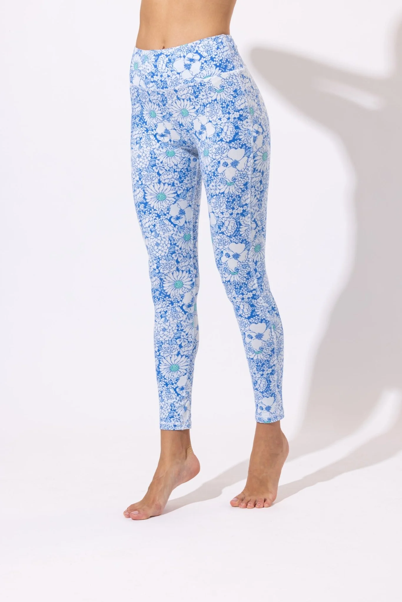 Legging Alexia - Blue 70's Mid Garden - Image 4