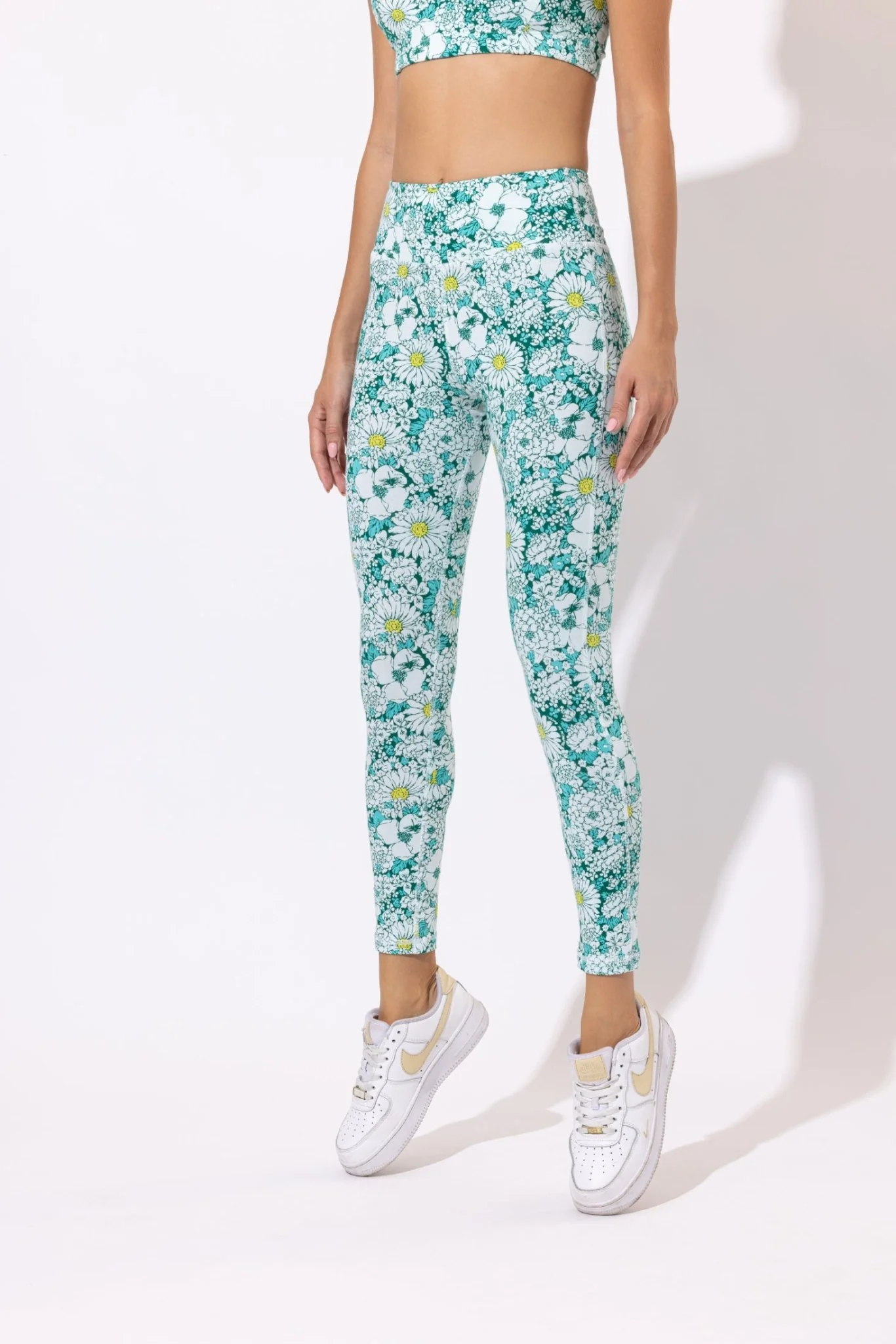 Legging Alexia - Green 70's Mid Garden - Image 3