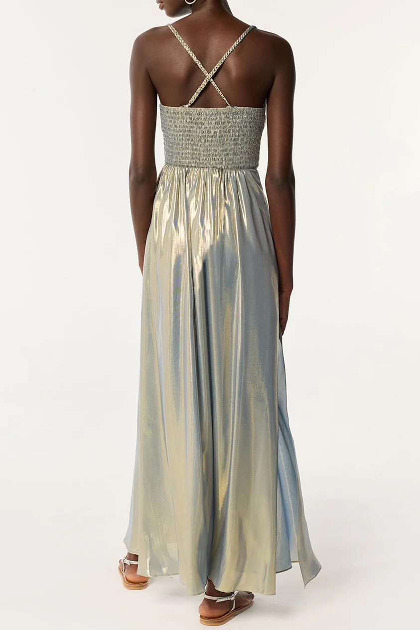 Long Dress Cara - Blue - Image 2