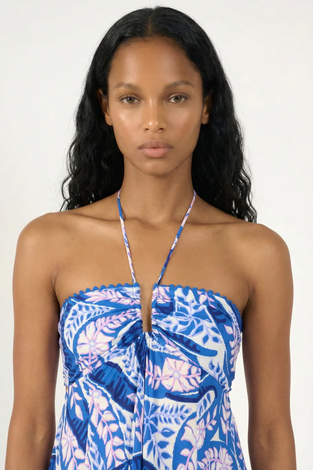 Long Dress Carla - Blue Holy Snake - Image 3