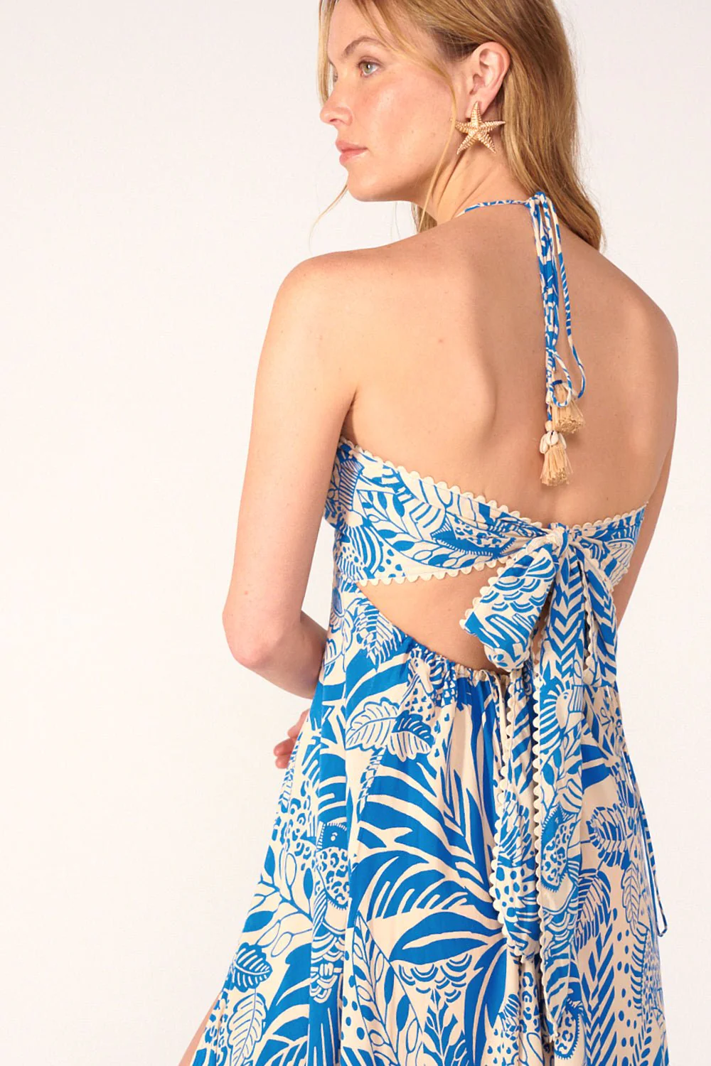 Long Dress Carla - Blue Toucan - Image 4