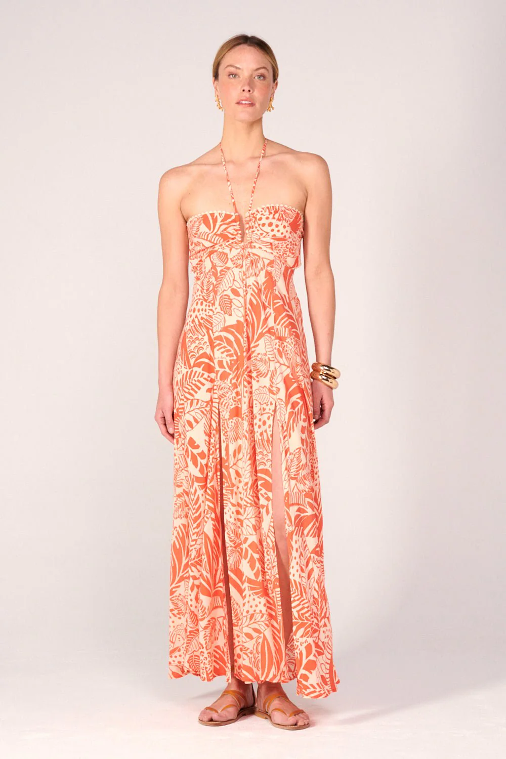 Long Dress Carla - Orange Toucan - Image 2