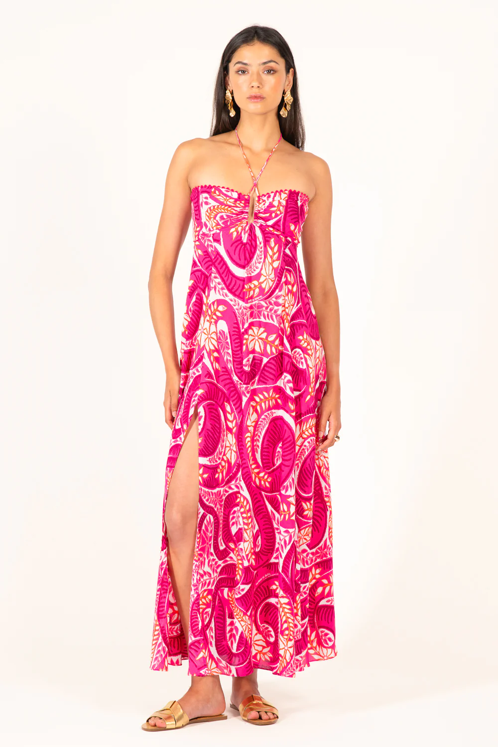 Long Dress Carla - Pink Holy Snake - Image 3