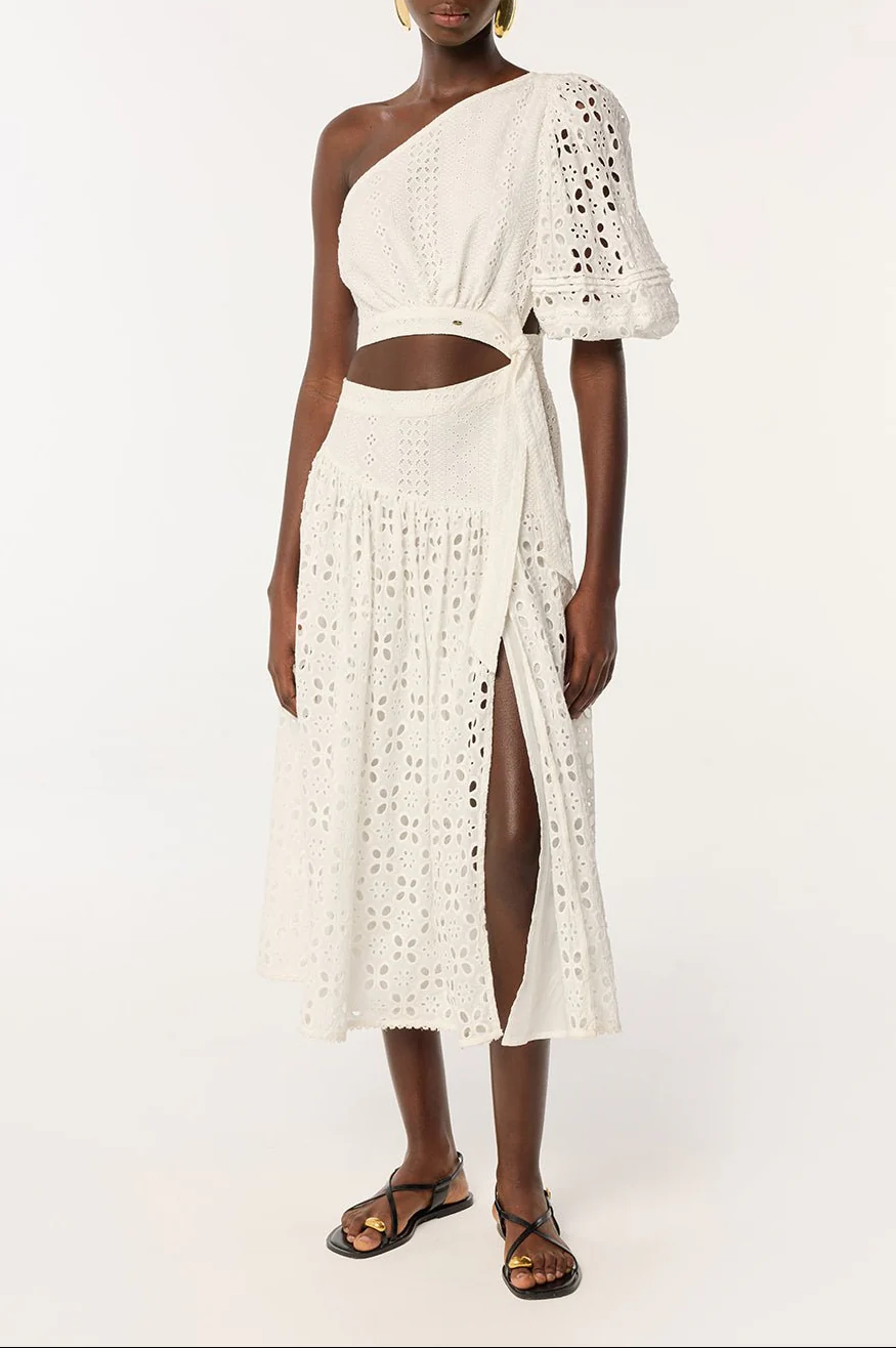 Long Dress Chantal - Natural White