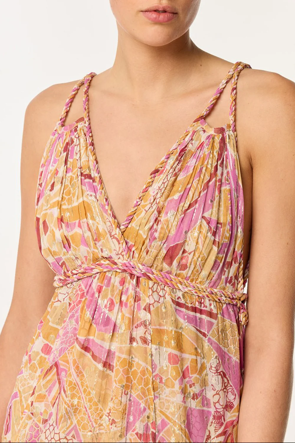 Long Dress Collette - Pink Mosaic - Image 3