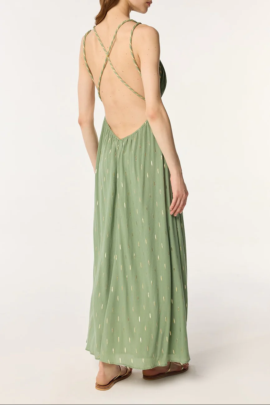 Long Dress Collette - Sage - Image 3