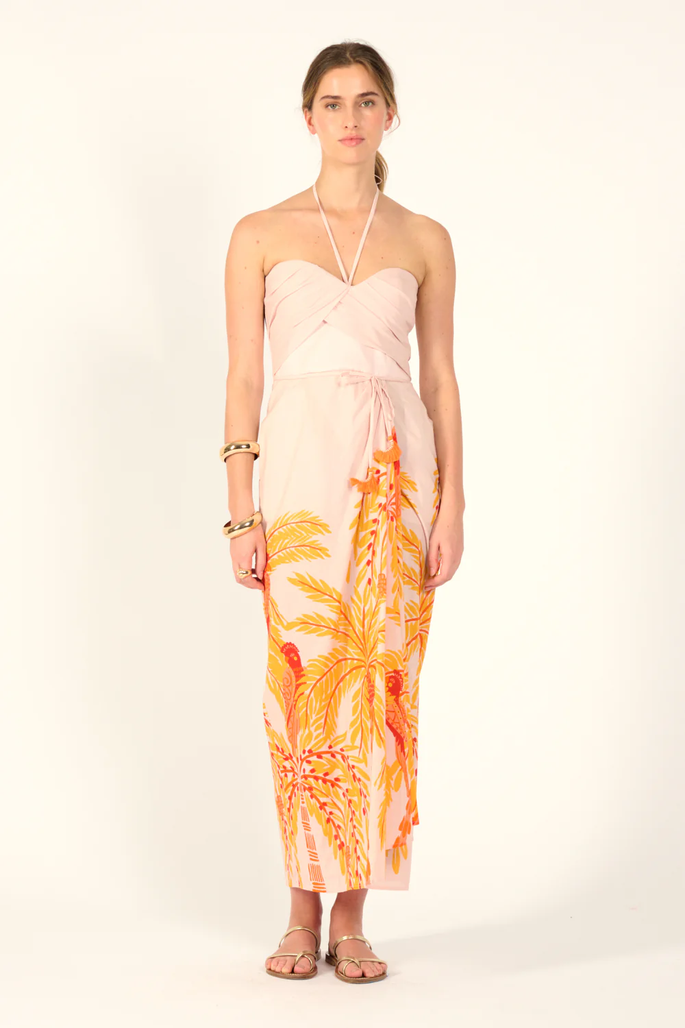 Long Dress Collina - Yellow Palmrott - Image 3