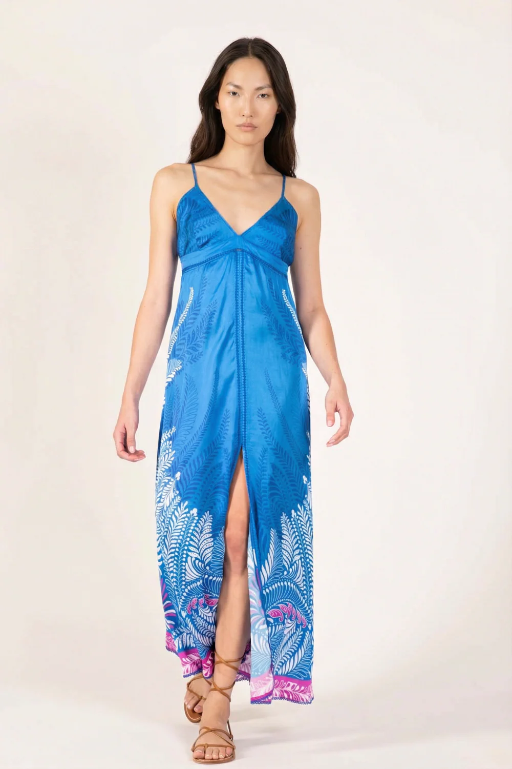 Long Dress Denise - Blue Oolong