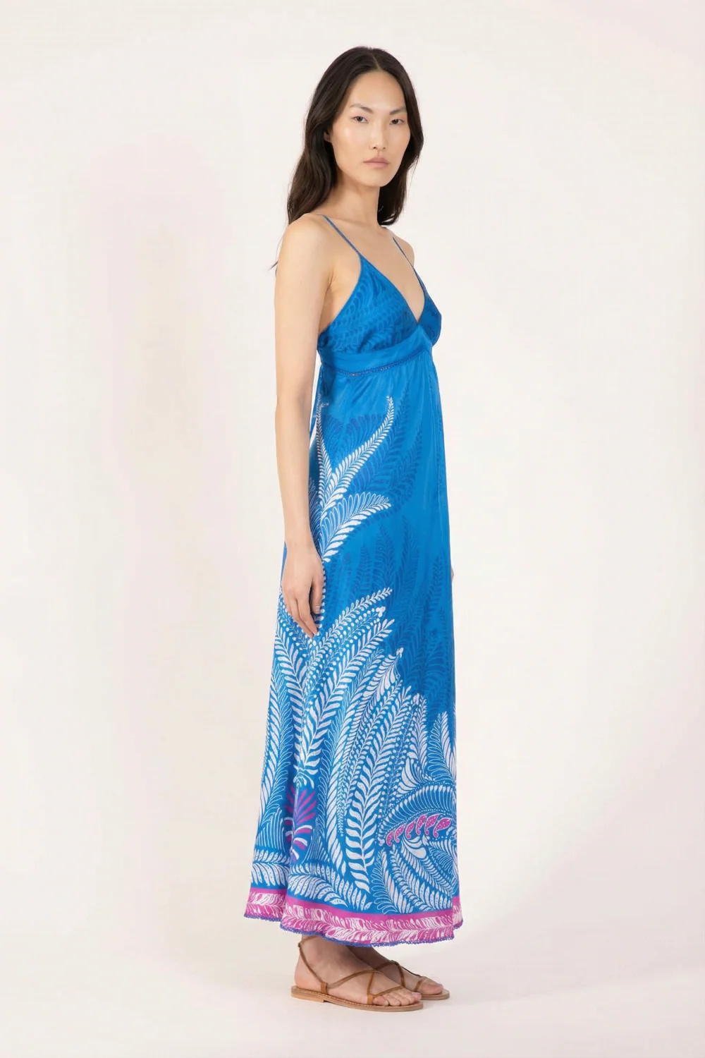 Long Dress Denise - Blue Oolong - Image 3