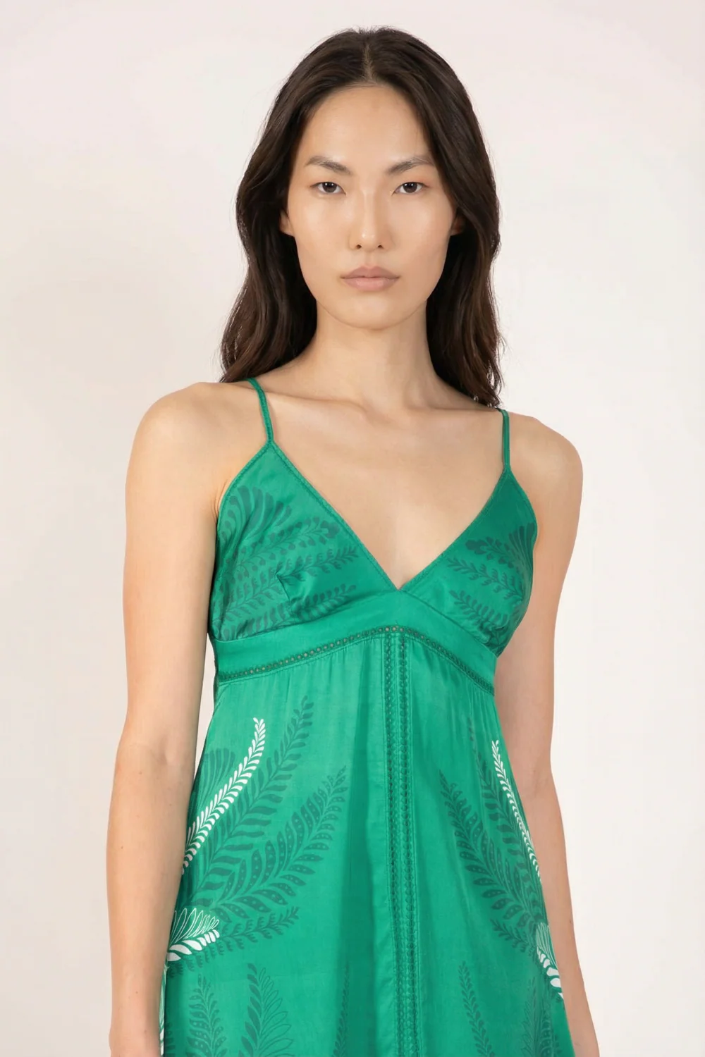 Long Dress Denise - Green Oolong - Image 2