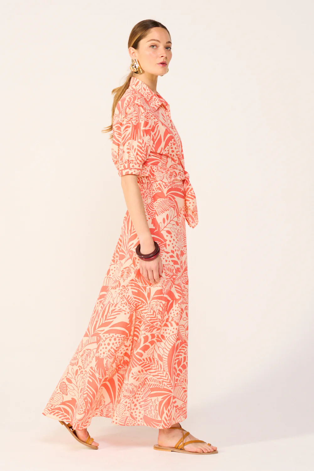 Long Dress Eren - Orange Toucan - Image 4