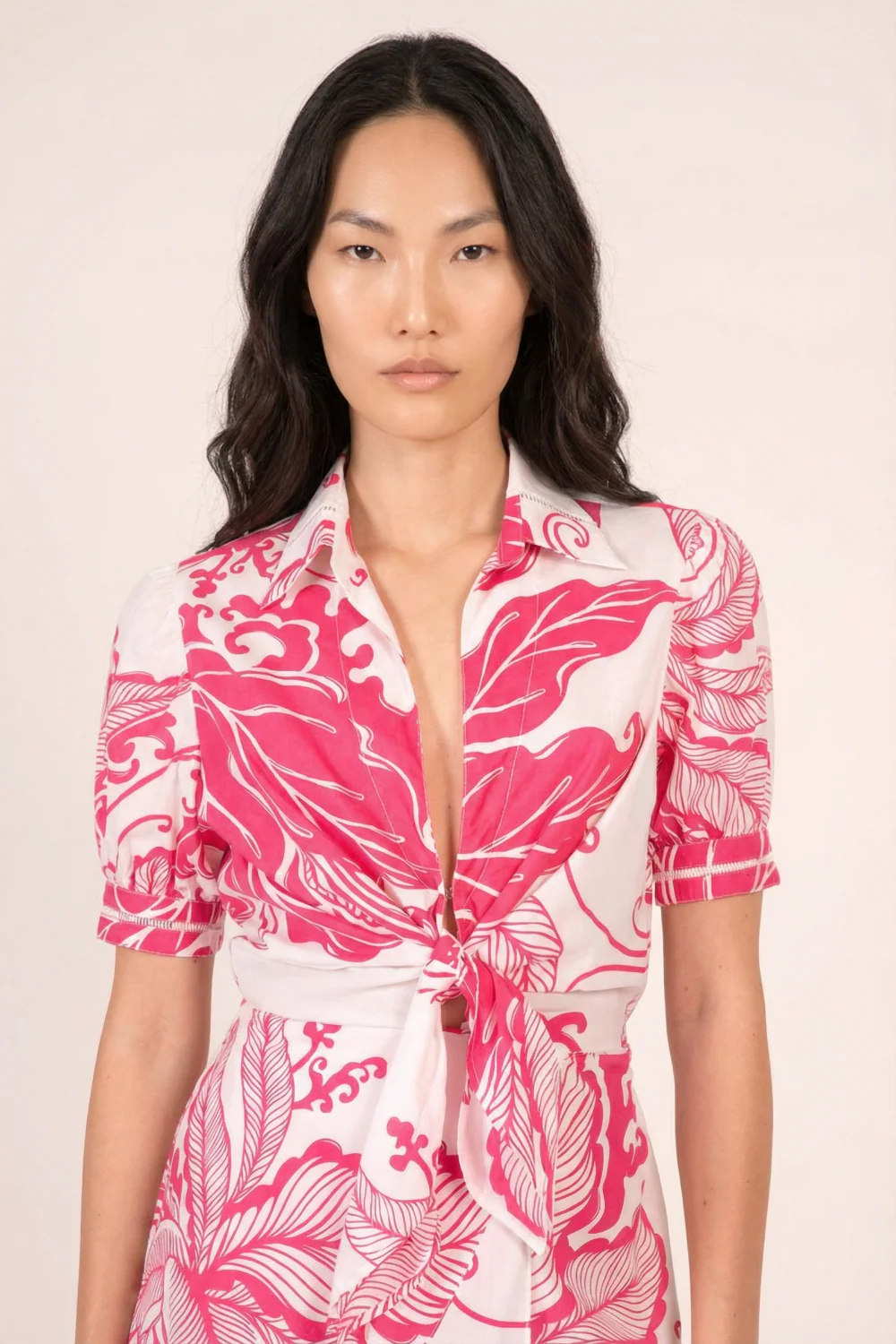 Long Dress Eren - Pink Reef Wave - Image 3