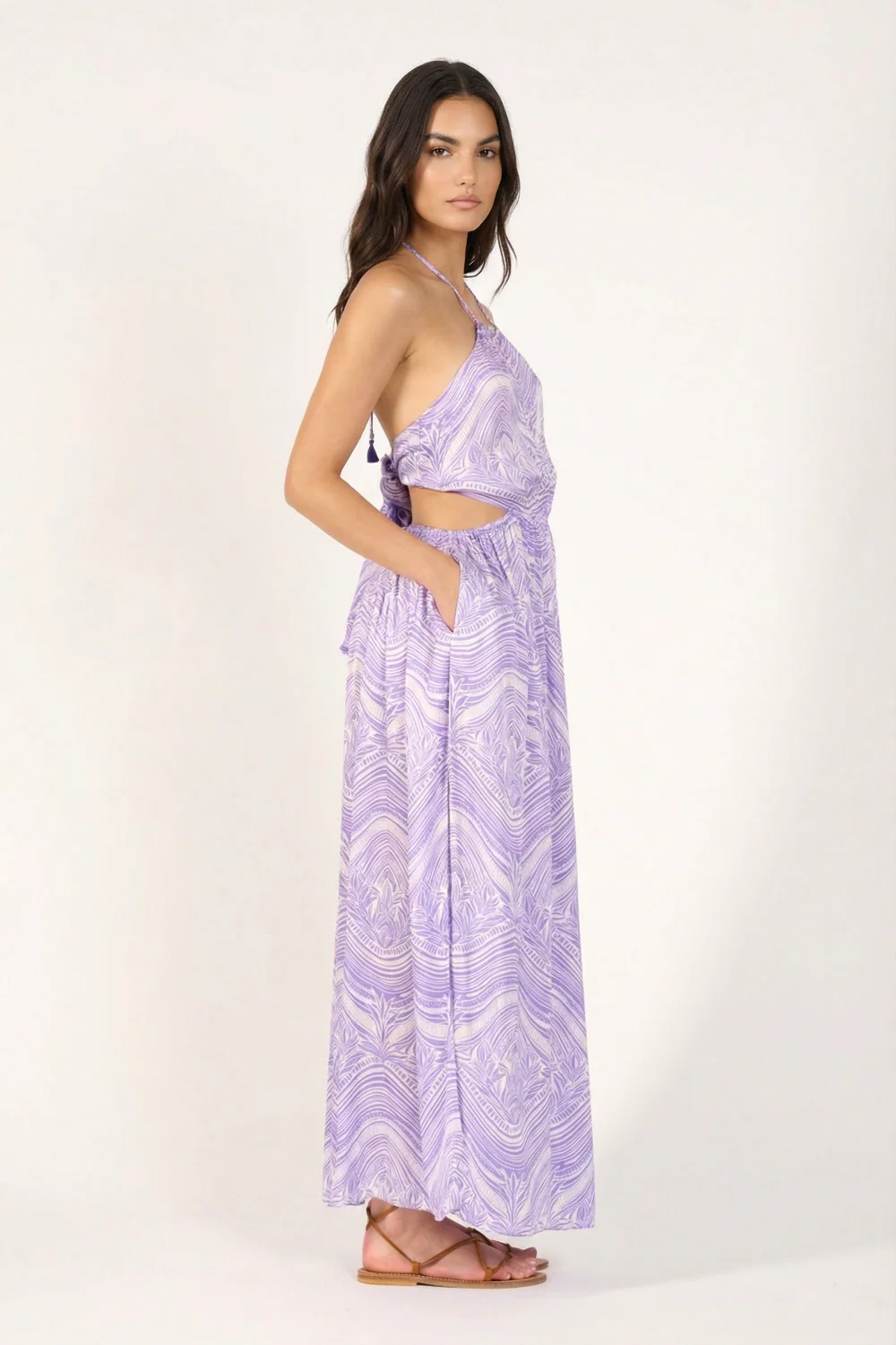Long Dress Isore - Lilac Moryana - Image 2