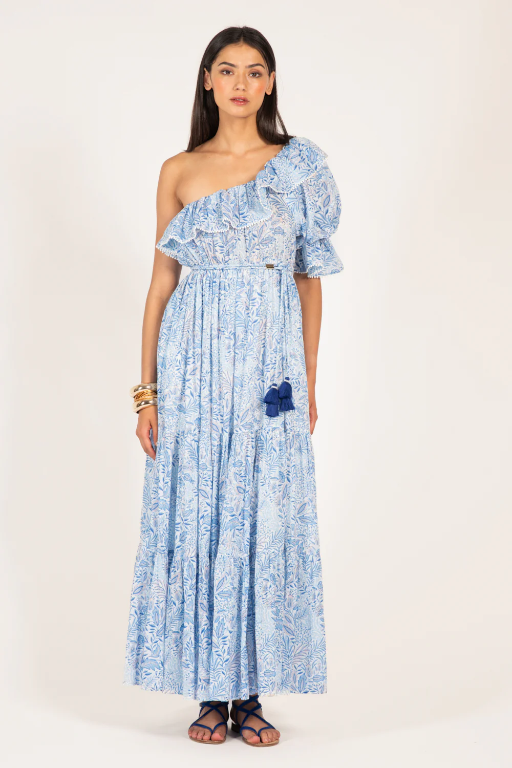 Long Dress Jay - Blue Palmarosa - Image 2