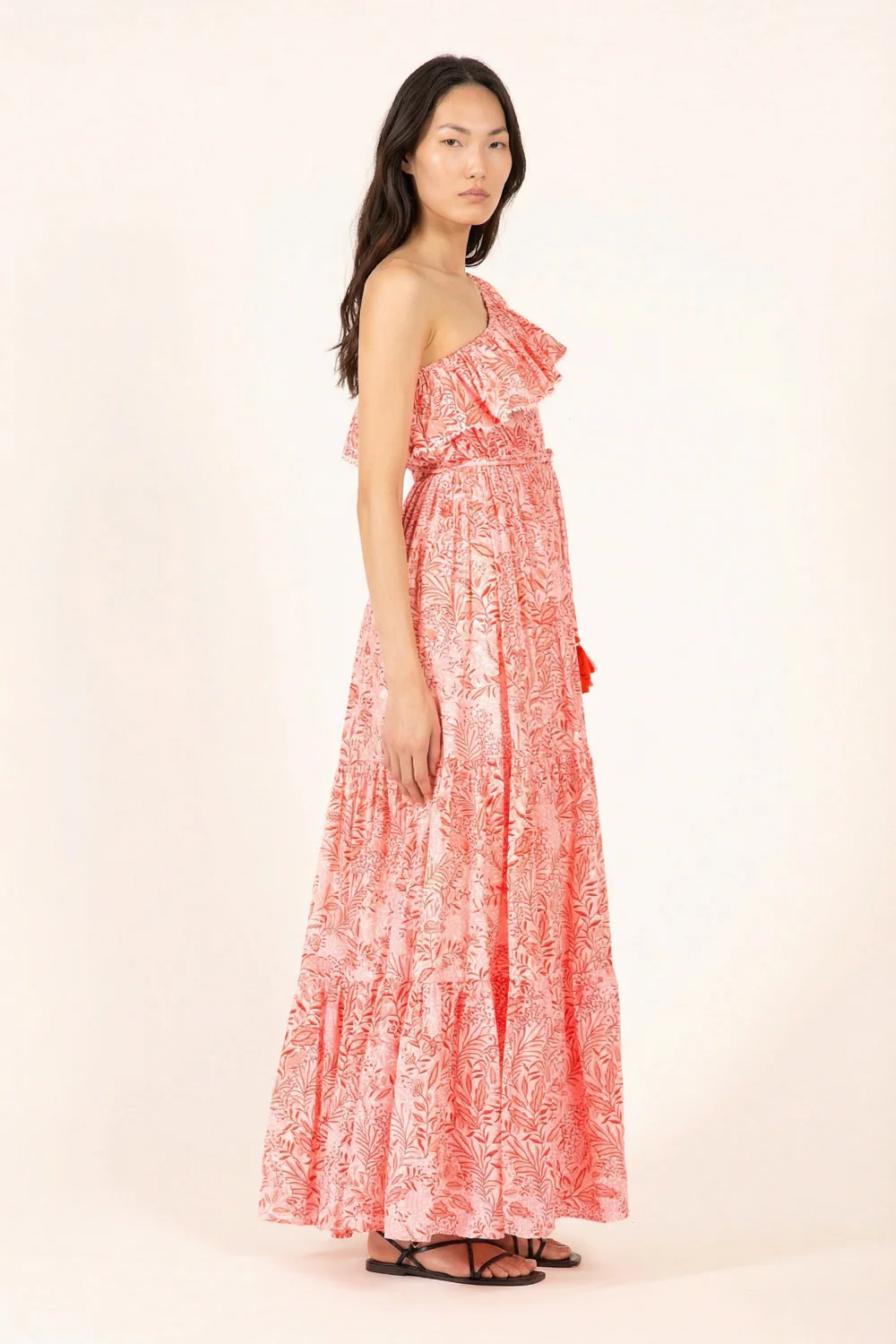 Long Dress Jay - Orange Palmarosa - Image 3