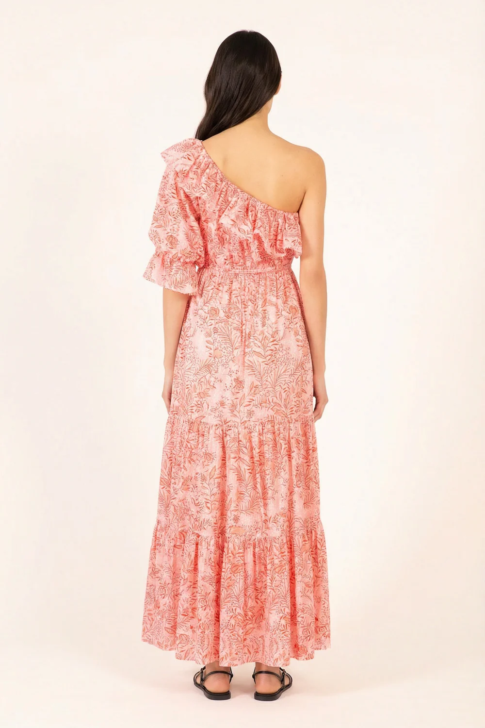 Long Dress Jay - Orange Palmarosa - Image 4