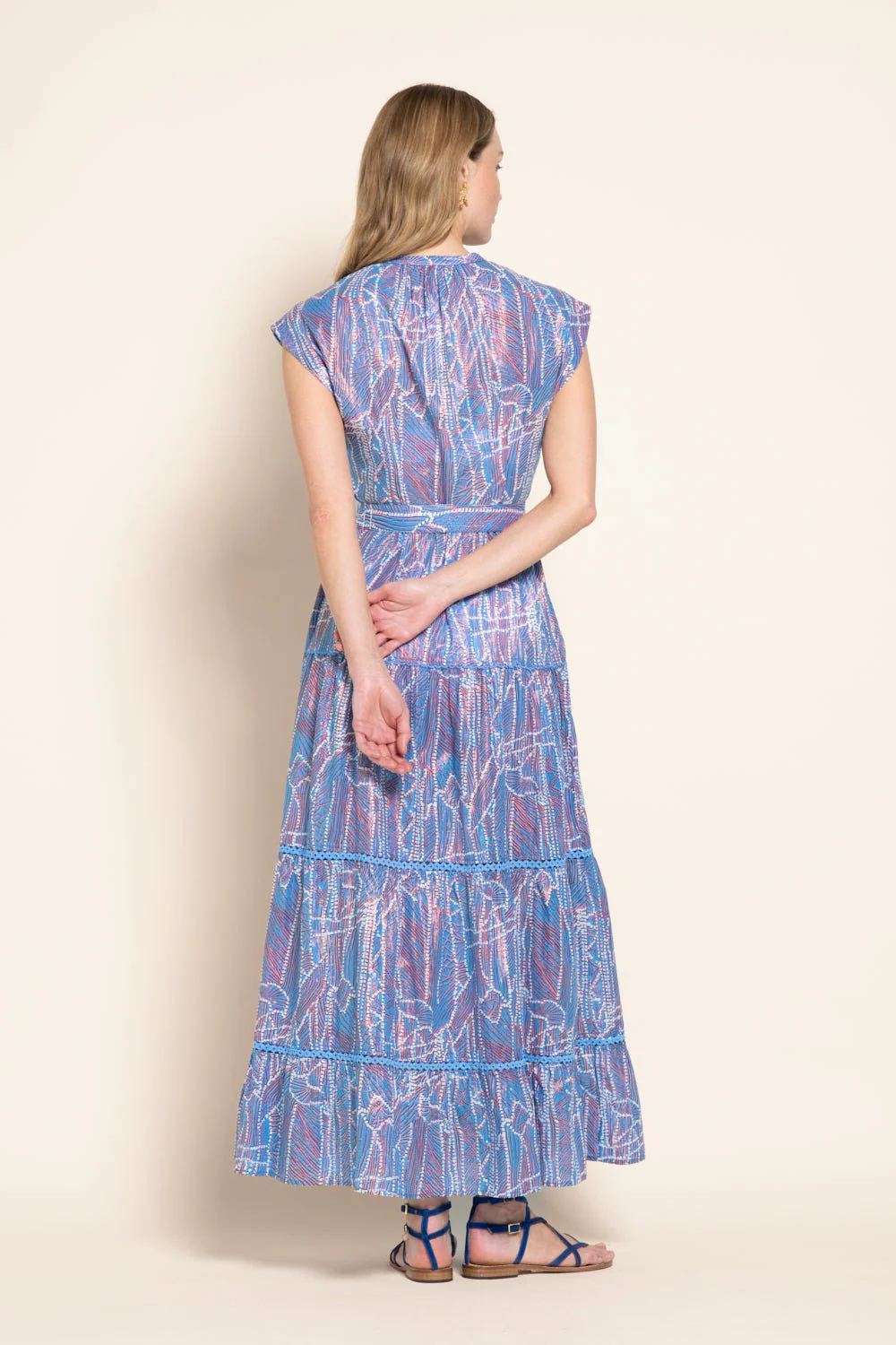 Long Dress Kora - Blue Akoya - Image 4