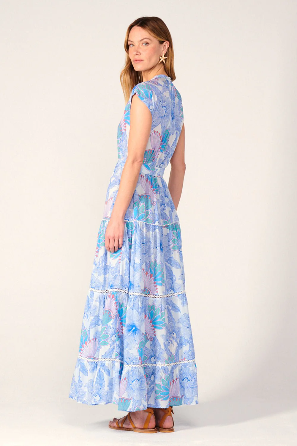 Long Dress Kora - Blue Padang - Image 3
