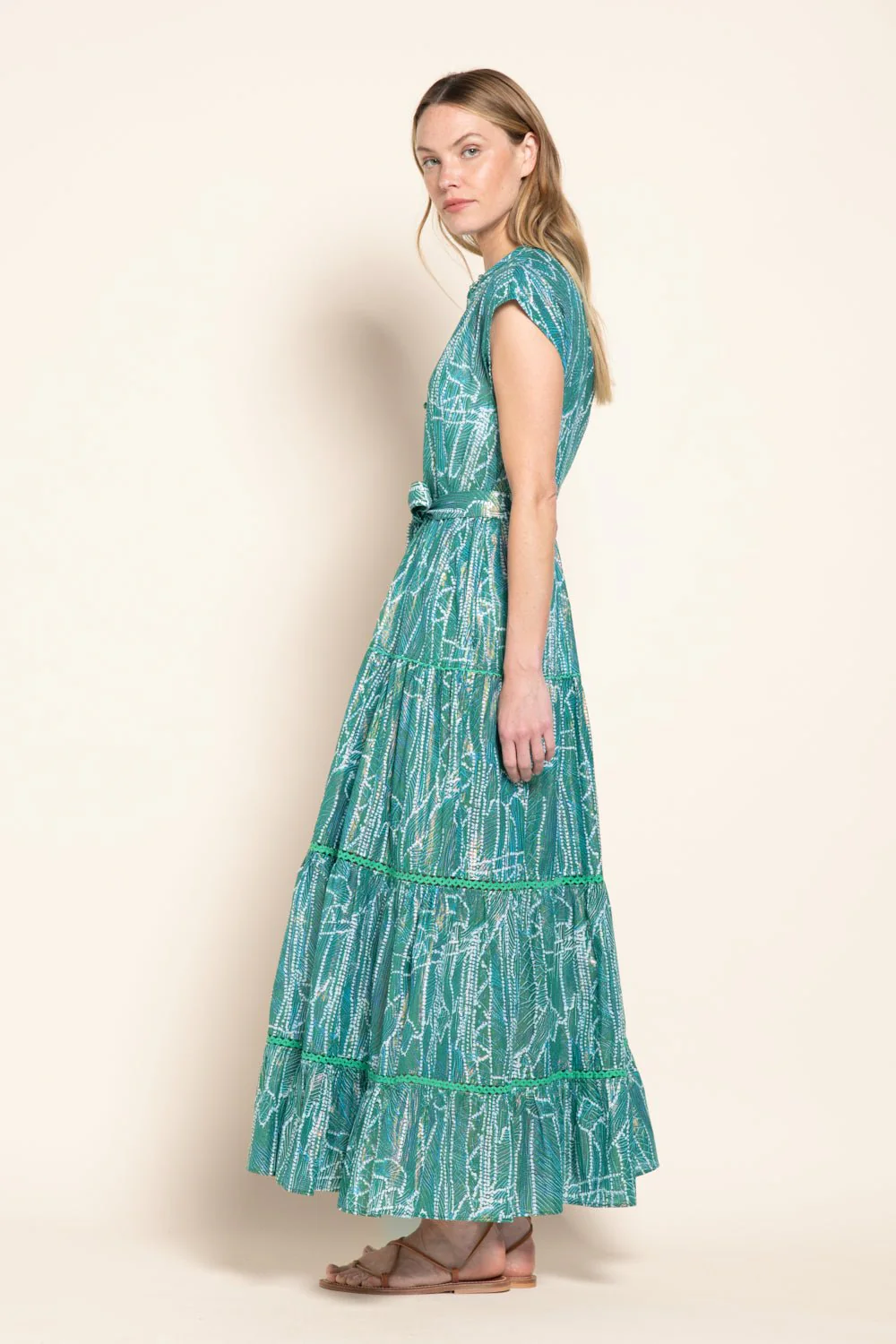 Long Dress Kora - Green Akoya - Image 5