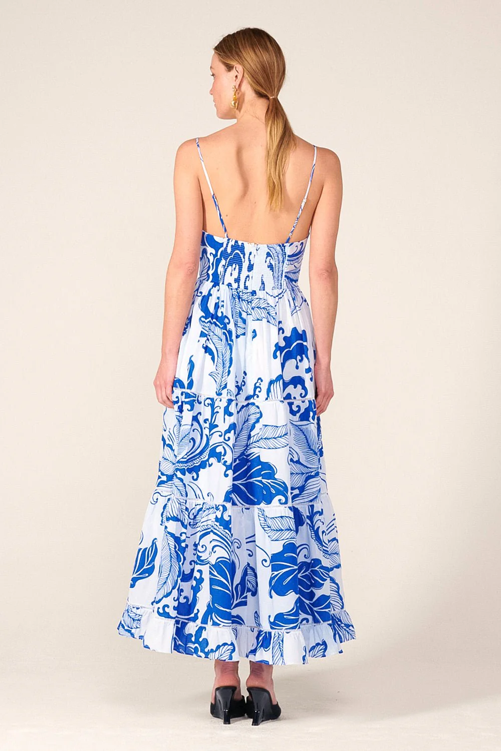 Long Dress Milena - Blue Reef Wave - Image 4