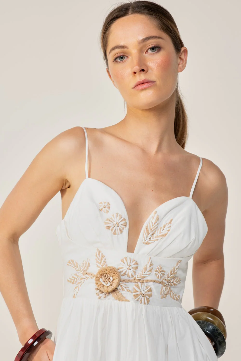 Long Dress Milena - Natural White Provence - Image 4