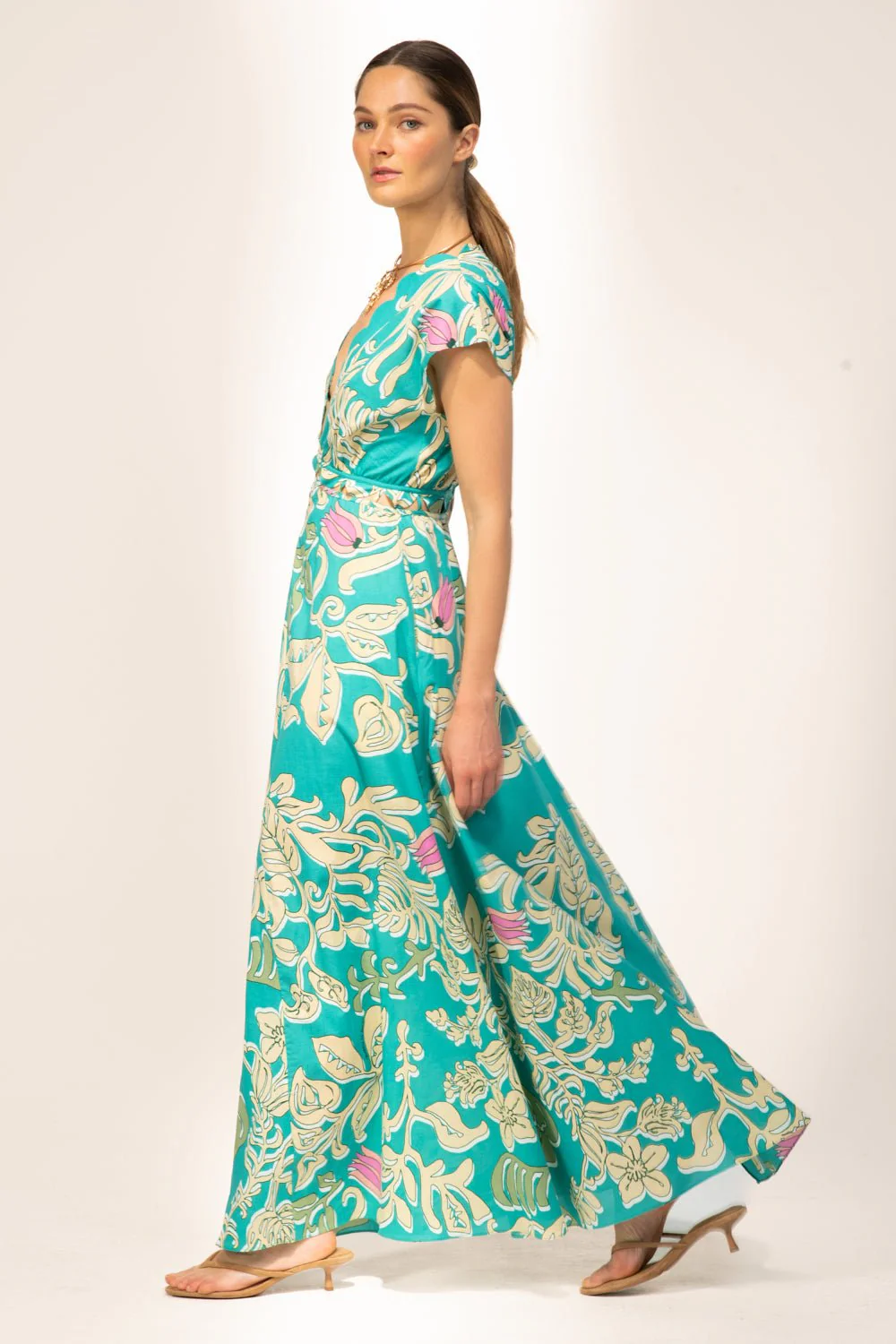 Long Dress Noreen - Turquoise Ritual - Image 4