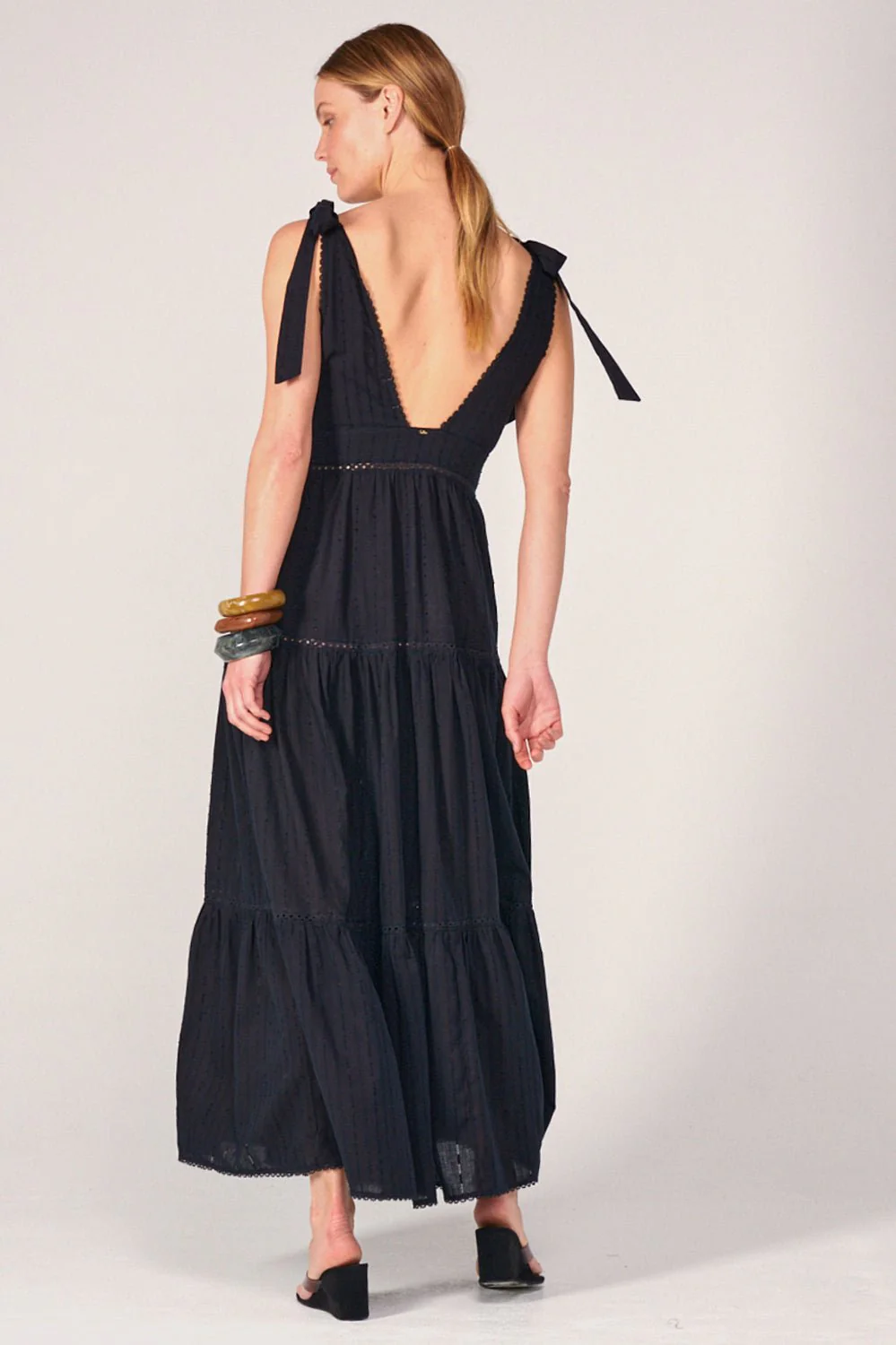 Long Dress Perla - Black - Image 3