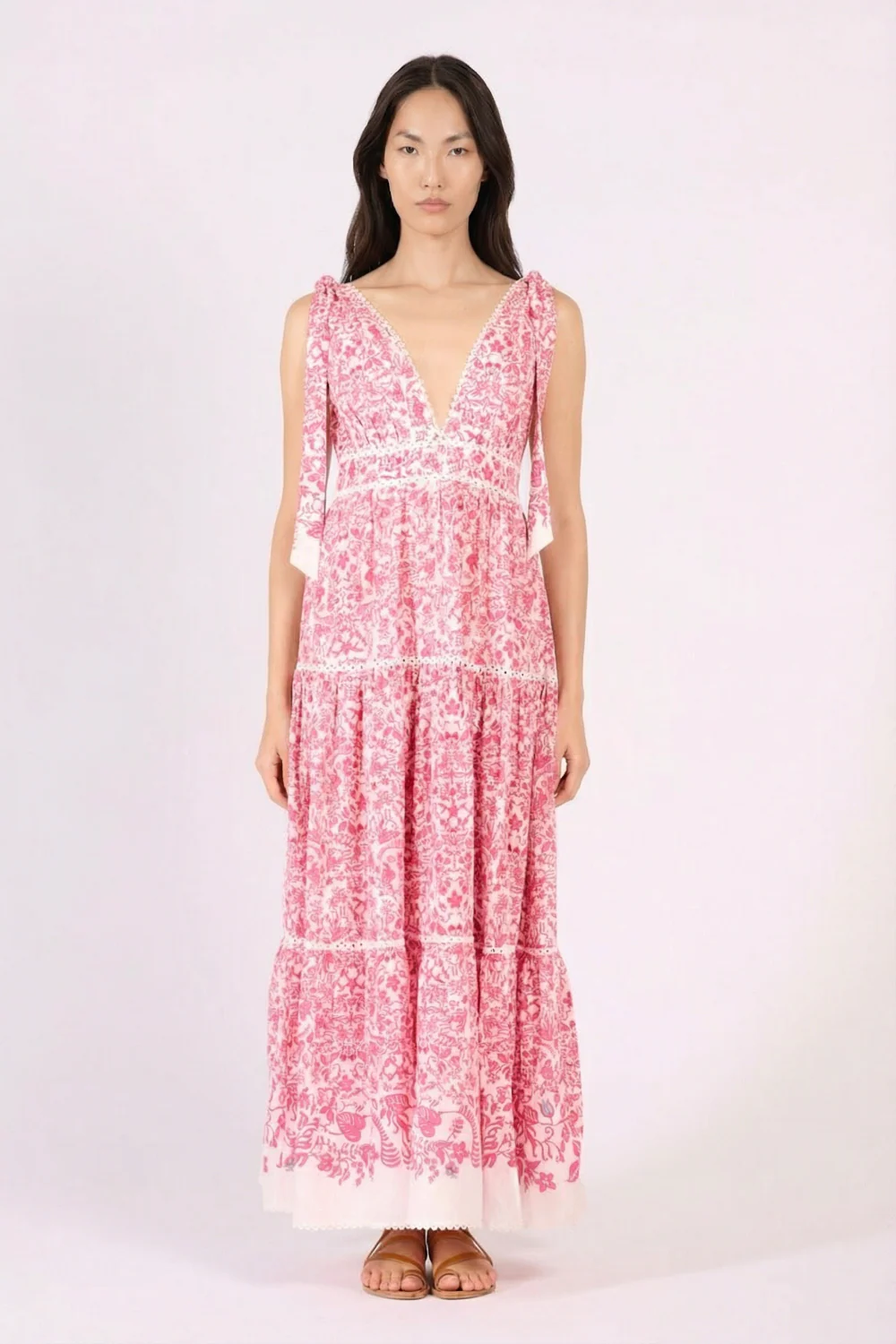 Long Dress Perla - Pink Tiare