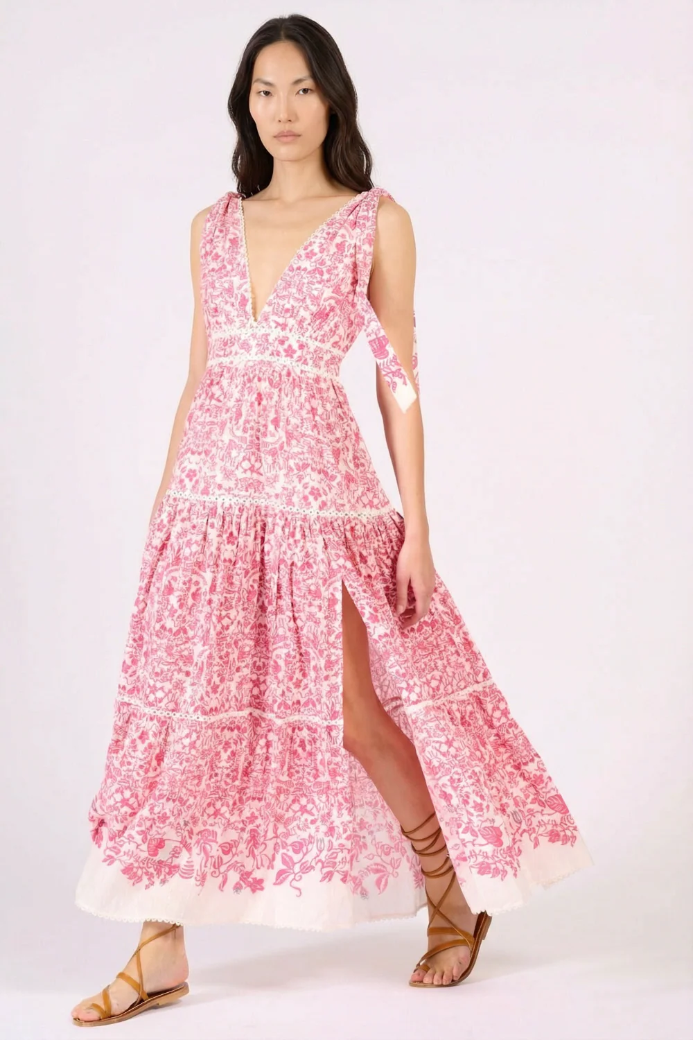 Long Dress Perla - Pink Tiare - Image 2